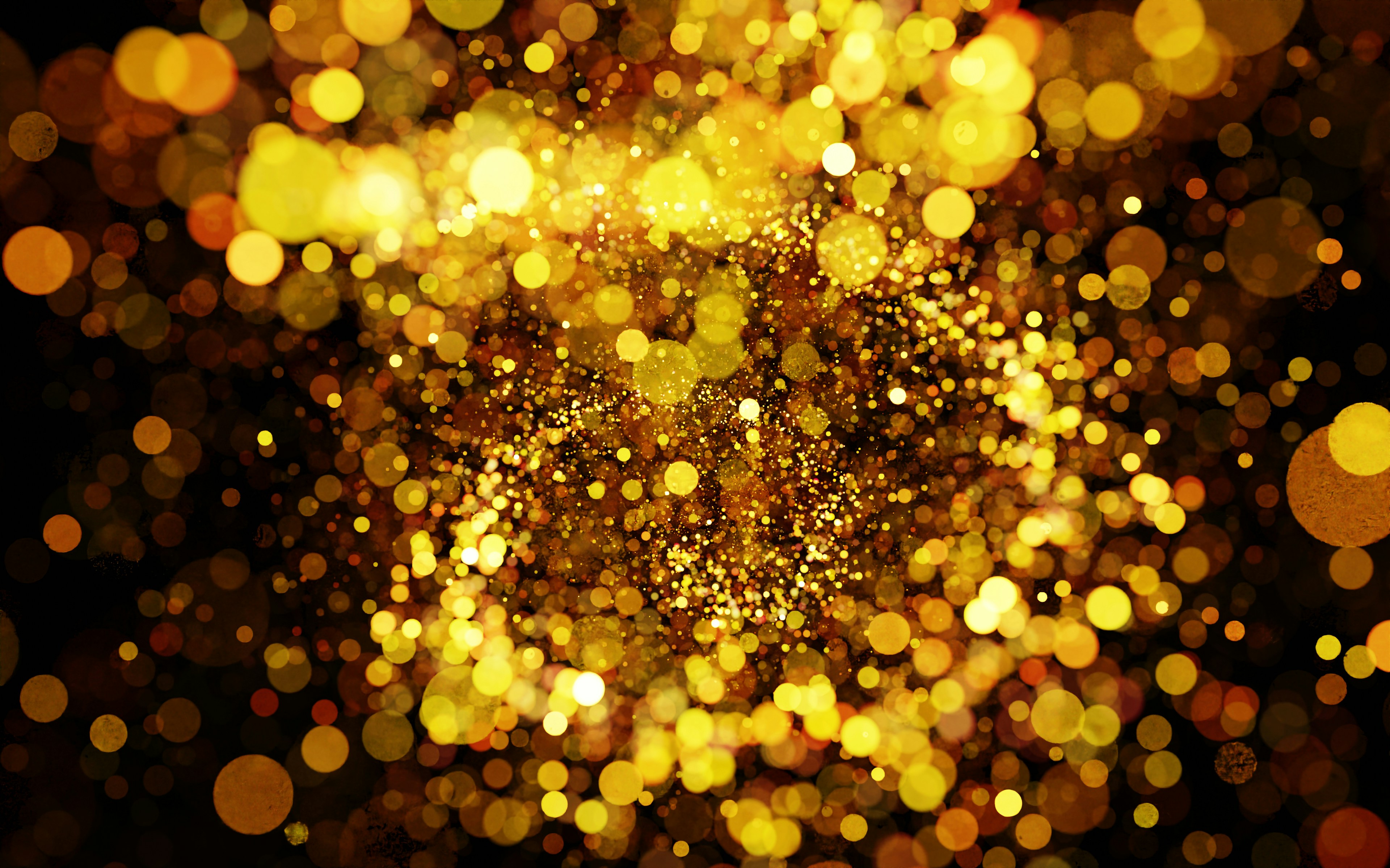 Goldene Lichtpunkte
